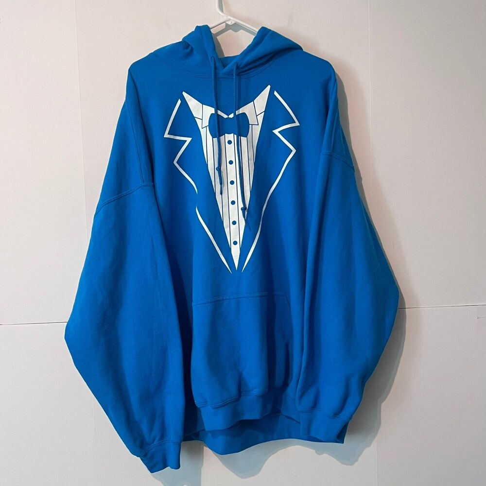 Gildan Mens Hoodie Size 3XL Blue Favor Delivery Gig Worker Employee
